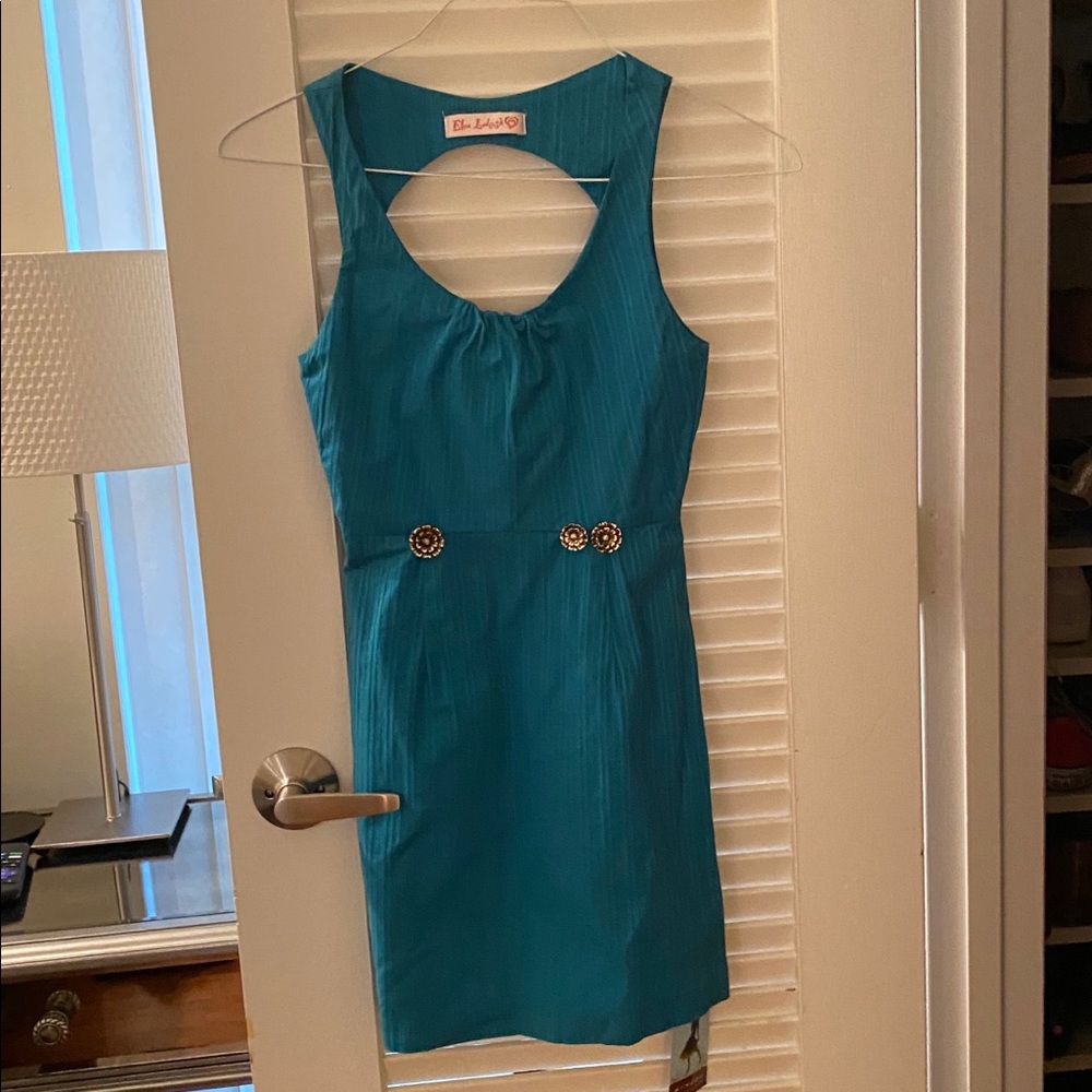 Mini dress with back cutout